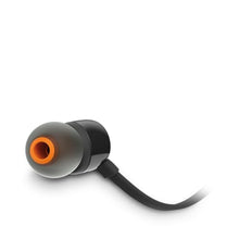 Charger l'image dans la galerie, JBL T110 – Ecouteurs intra-auriculaires filaires – Son Pure Bass de JBL et bouton de contrôle – Connectivité : câble Jack 3,5 mm – Couleur : Noir