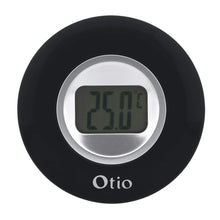 Charger l'image dans la galerie, Thermomètre intérieur noir écran LCD - pied réglable - Otio