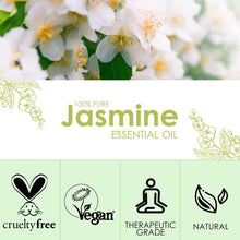 Charger l'image dans la galerie, SALKING Huiles Essentielles Jasmin 120ml, 100% Naturelle Bio Huiles Essentielles Aromathérapie pour Diffuseurs, Humidificateur, Massage/Spa/Soin Des Cheveux Bain Idéal Coffret Cadeau