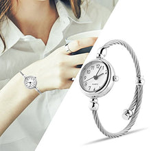 Charger l'image dans la galerie, Montre à quartz pour femme Femmes Analogique Quartz, bracelet ouvert avec bracelet en alliage rond analogique femelle(#04)