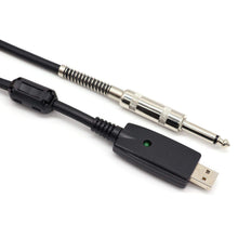 Charger l'image dans la galerie, SiYear Câble USB de guitare – Interface USB 2.0 mâle vers TS mono 6,35 mm (1/4") câble convertisseur de guitare électrique, câble audio studio, guitare, ordinateur, adaptateur pour instruments