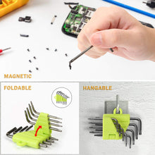 Charger l'image dans la galerie, LIHAO Clés Torx Coudée, Kit de 8 Pièces Clés Allen, Tournevis Etoile T5 T6 T7 T8 T9 T10 T15 T20, Ensembles de Clés Outillage à Main Hexagonales