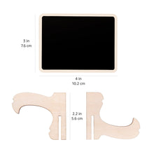Charger l'image dans la galerie, Amazon Basics Mini tableaux noirs sur chevalets en bois, lot de 20