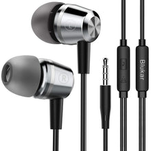 Charger l'image dans la galerie, Écouteurs Intra-Auriculaires, Blukar Écouteurs Intra-Auriculaires Filaires Anti-Bruit Casque Ergonomique Stéréo avec Microphone pour iPhone, Smartphones Android et MP3 etc.