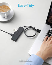 Charger l'image dans la galerie, Anker Data Hub 4 Ports USB 3.0 Ultra Fin avec câble étendu de 60 cm - Hub USB 3.0 pour Macbook, Mac Pro / mini, iMac, Surface Pro, XPS, Notebook PC, clés USB, disques durs externes, etc.