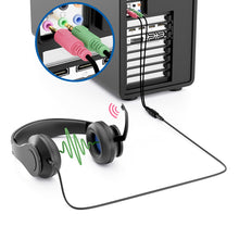 Charger l'image dans la galerie, deleyCON Casque PC Ordinateur Portable Adaptateur en Y pour Jack Audio Câble Stéréo - 1x Prise Jack de 3,5 mm CTIA 4 Broches TRRS vers 2X Prise Jack de 3,5 mm
