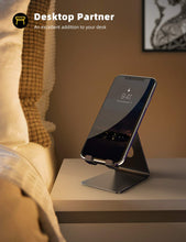 Charger l'image dans la galerie, Lamicall Support Téléphone, Dock Téléphone - Support Téléphone Bureau pour iPhone 16 Pro Max Plus, 15/14/13/12 Pro Max Plus Mini XS XR X 8 7 6, Huawei, Samsung S10 S9 S8, d'autres Smartphones - Noir