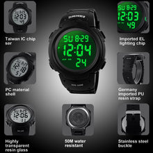Charger l'image dans la galerie, VDSOW Montre de Sport étanche avec Alarme/Chronomètre, Large Poignet Militaire avec rétro-éclairage LED pour Homme