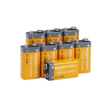 Charger l'image dans la galerie, Amazon Basics Piles alcaline pour Le Quotidien - Lot de 8 (9V/6LR61) (Le visuel Peut différer)