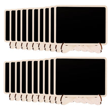 Charger l'image dans la galerie, Amazon Basics Mini tableaux noirs sur chevalets en bois, lot de 20