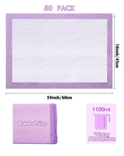 Charger l'image dans la galerie, Matelas à Langer Bébé - Alèse Jetable Pack de 50 pour Table à Langer et Lit Bébé 45 x 60 cm Ultra Doux, Super absorbants et imperméables