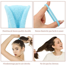 Charger l'image dans la galerie, Élastique Cheveux, 100 Pcs, Elastique Cheveux Femme sans Couture, Multicolore Chouchou Cheveux Fille Femmes en Polyester pour Queue de Cheval Filles Bébé Enfants Femme(6 Couleurs)