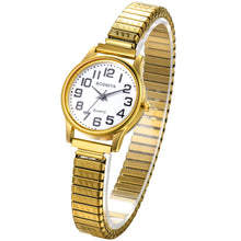 Charger l'image dans la galerie, JewelryWe Montre Femme Bracelet Elastique,Montre Femme Extensible Analogique Quartz en Acier Inoxydable,1Atm Etanche,Montre Rond Classique Simple avec Bracelet Etroit,Cadeau pour Femme