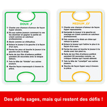 Charger l'image dans la galerie, Mattel Games UNO DÉFIS Jeu de Cartes Réservé aux Adultes pour Les Soirées Jeux, Les Voyages, Le Camping et Les Fêtes, Version Française, JBF59