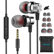 Charger l'image dans la galerie, Blukar Écouteurs Intra-Auriculaires avec Microphone et câble Confortable réduction du Bruit Son stéréo contrôle du Volume pour Galaxy et Tous Les appareils de Casque de 3,5