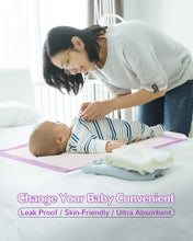 Charger l'image dans la galerie, Matelas à Langer Bébé - Alèse Jetable Pack de 50 pour Table à Langer et Lit Bébé 45 x 60 cm Ultra Doux, Super absorbants et imperméables