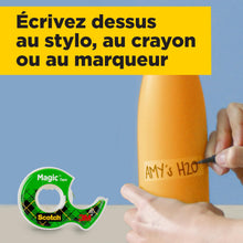 Charger l'image dans la galerie, Scotch Magic Tape, Rouleaux de Ruban Adhésif Transparent avec Dévidoir, Lot de 3, Ruban de 19mm x 7.5m - Idéal pour le Bureau et l'École