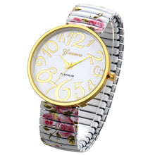 Charger l'image dans la galerie, JewelryWe Montre à Bracelet Extensible Femme - Montre Simple Élégante Ultra-Claire & Facile à Lire (Blanc)