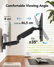 Charger l'image dans la galerie, HUANUO Support Mural pour Écrans Ultra-Large de 24"-35", Support Ecran PC Mural à Mouvement Complet, Support Mural pour Moniteur, Support VESA 75/100/200mm, Capacité de Charge 3-12KG