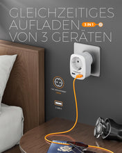 Charger l'image dans la galerie, TESSAN Adaptateur Prise USA, Adaptateur France vers USA avec 2 USB, Adaptateur Prise Americaine, Adaptateur Voyage pour USA Canada Américaine Mexique Thailande Dominicaine, Adaptateur Type B