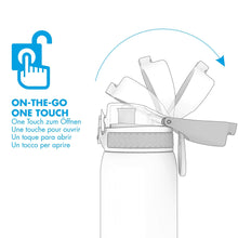 Charger l'image dans la galerie, Ion8 Gourde Enfant Acier Inoxydable 400ml, Anti-Fuite, Facile à Ouvrir, Verrouillage Sécurisé, Lavable au Lave-Vaisselle, Poignée de Transport, Facile à Nettoyer, Durable, Aqua Métallisé