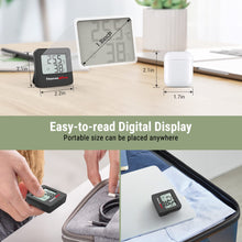 Charger l'image dans la galerie, ThermoPro TP157 Hygromètre Digital Thermometre Interieur, Thermomètre Chambre Bébé avec Capteur d'humidité de Température et Icône de Visage Indicateur de Confort pour Serre, Cave à Vin, Bureau