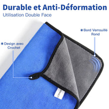 Charger l'image dans la galerie, Faireach 80x50 CM XL Chiffons en Microfibre Voiture Lot de 2, Chiffon de Séchage pour Voiture 1000GSM Chiffons de Polissage pour Auto Motocyclette l'entretien Ultra Absorbant Serviettes Microfibre