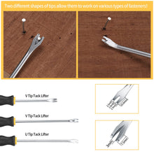 Charger l'image dans la galerie, Arrache Agrafeuse Tapissier, 4 Pièces, Arrache-clous, Décapant d'agrafes de Rembourrage, Extracteur de clous, Outil D'extraction de Pointes, Agrafeuses Dissolvant d'ongles