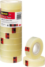 Charger l'image dans la galerie, Scotch Ruban Adhésif Transparent 508 - 10 Rouleaux - 15mm x 33m - Ruban Adhésif Transparent à Usage Général pour l'Ecole, la Maison et le Bureau