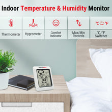 Charger l'image dans la galerie, ThermoPro TP50 Hygromètre Numérique Intérieur Thermomètre D'ambiance et Indicateur & Moniteur D'humidité et de Température