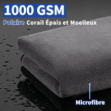 Charger l'image dans la galerie, Faireach 80x50 CM XL Chiffons en Microfibre Voiture Lot de 2, Chiffon de Séchage pour Voiture 1000GSM Chiffons de Polissage pour Auto Motocyclette l'entretien Ultra Absorbant Serviettes Microfibre