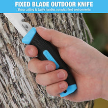 Charger l'image dans la galerie, Mossy Oak Couteau de Survie à Lame Fixe de 220mm, Couteau de Chasse avec Dents Dentelées et Etui, Parfait pour Survie, Chasse, Camping, Randonnée