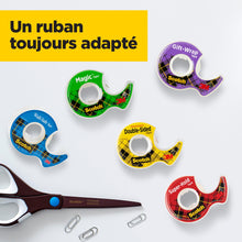 Charger l'image dans la galerie, Scotch Magic Tape, Rouleaux de Ruban Adhésif Transparent avec Dévidoir, Lot de 3, Ruban de 19mm x 7.5m - Idéal pour le Bureau et l'École