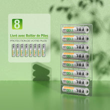 Charger l'image dans la galerie, EBL 16PCS Piles AAA Rechargeables, AAA Piles Rechargeables Ni-MH 1,2V Auto-Décharge Faible, Compatible avec Jouet, Rasoir, Télécommande, etc.