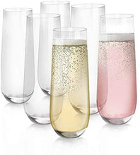 Charger l'image dans la galerie, Design Master Verres à Flûte de Champagne sans Pied Verres de Boisson sans Plomb Verres à Vin Tout Usage