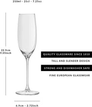 Charger l'image dans la galerie, Verre à champagne Atna de Libbey 21 cl / 210 ml 6 Unités Design Elégant Qualité Supérieure Lave-Vaisselle