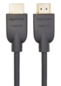 Amazon Basics Lot de 3 câbles HDMI 4K de 1.8 m - Haute performance 18 Gbps avec Ethernet, 4K@60Hz, 2160p, Noir