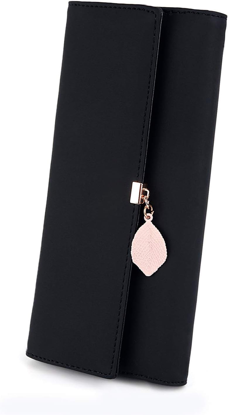 Portefeuille Femme RRANCharltu - PU Cuir - Grande Capacité - 14 Emplacements Cartes - Fermeture Zip