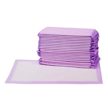 Charger l&#39;image dans la galerie, Amazon Basics Lot de 20 Tapis pour bac de litière pour Chat, Parfum Frais, Violet, Blanc
