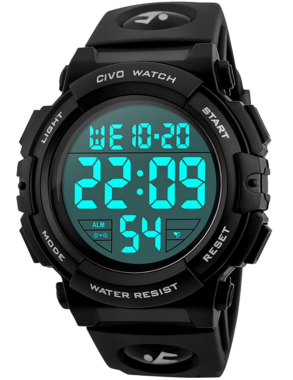 CIVO Montre Homme Sport Militaire étanche Montre Digitale
