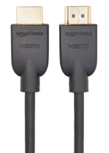 Charger l&#39;image dans la galerie, Amazon Basics Lot de 3 câbles HDMI 4K de 1.8 m - Haute performance 18 Gbps avec Ethernet, 4K@60Hz, 2160p, Noir
