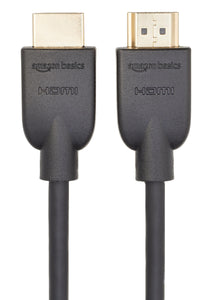 Amazon Basics Lot de 3 câbles HDMI 4K de 1.8 m - Haute performance 18 Gbps avec Ethernet, 4K@60Hz, 2160p, Noir