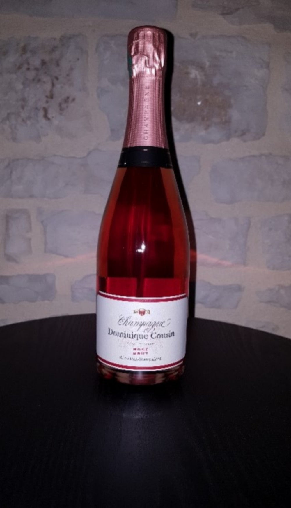 Champagne Dominique Cousin Cuvée Rosé Lot 6 Bouteilles Frais Elégant Notes Fruits Rouge Pamplemousse Rose