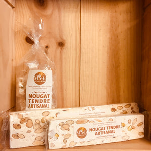 A Découvrir Les Bons Miels du Vexin et du Midi Nougat Tendre aux Amandes 28% Miel Lavande Provence 25%