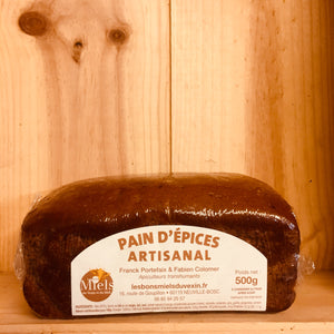 A Découvrir Les Bons Miels du Vexin et du Midi Pain d’Épices Artisanal 500 g Extra Moelleux 50% Miel